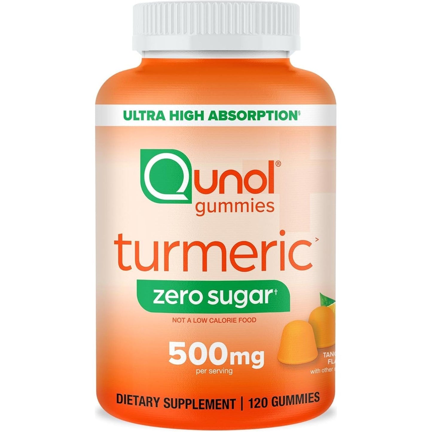 Qunol Zero Sugar Turmeric Gummies 500Mg Joint Support Supplement, 90 Count