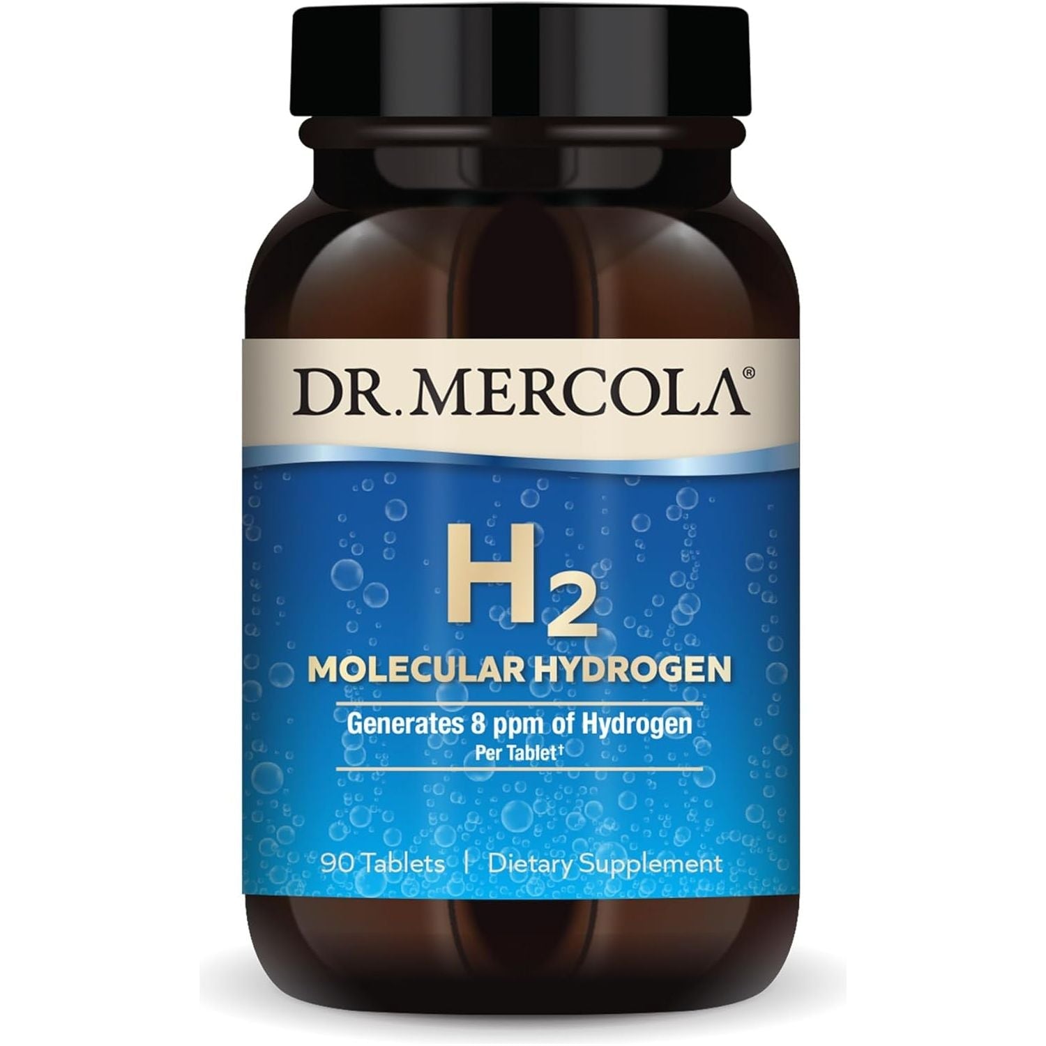 Dr. Mercola H2 Molecular Hydrogen, Supports Brain Health and Cognitive Function, 90 Servings