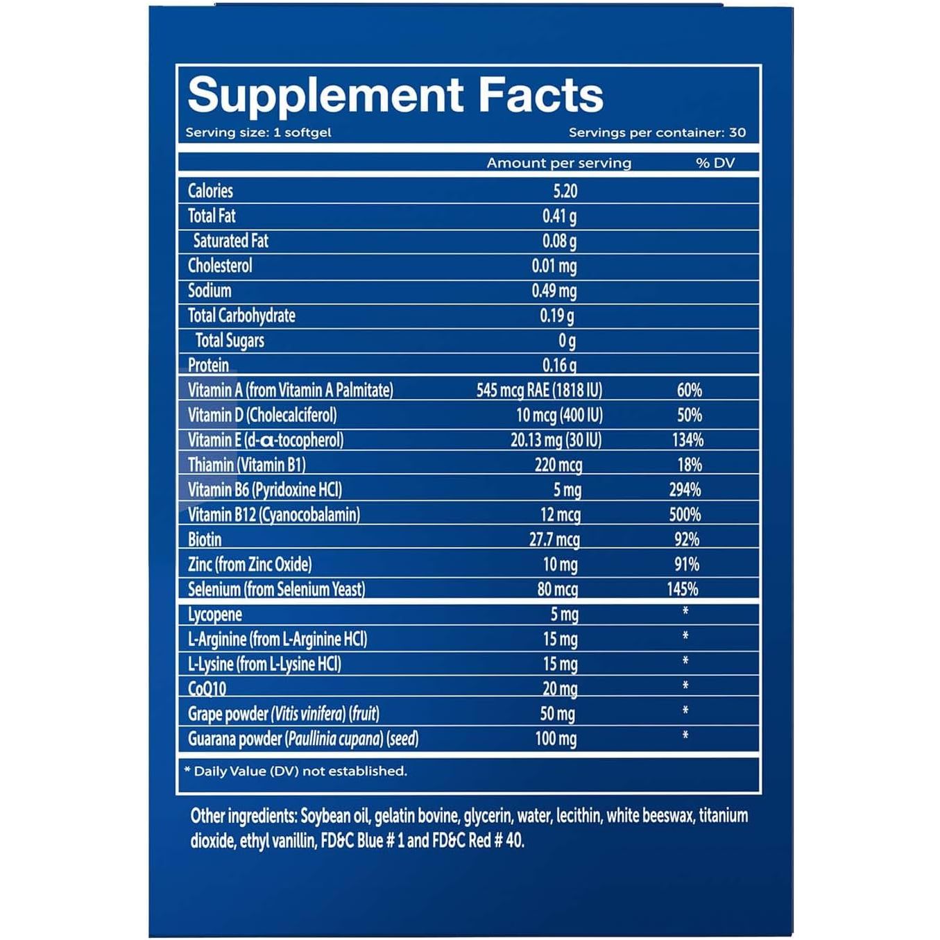 Vivioptal for Men, Multivitamin & Multimineral, Gluten Free, German Formula 30 Capsules