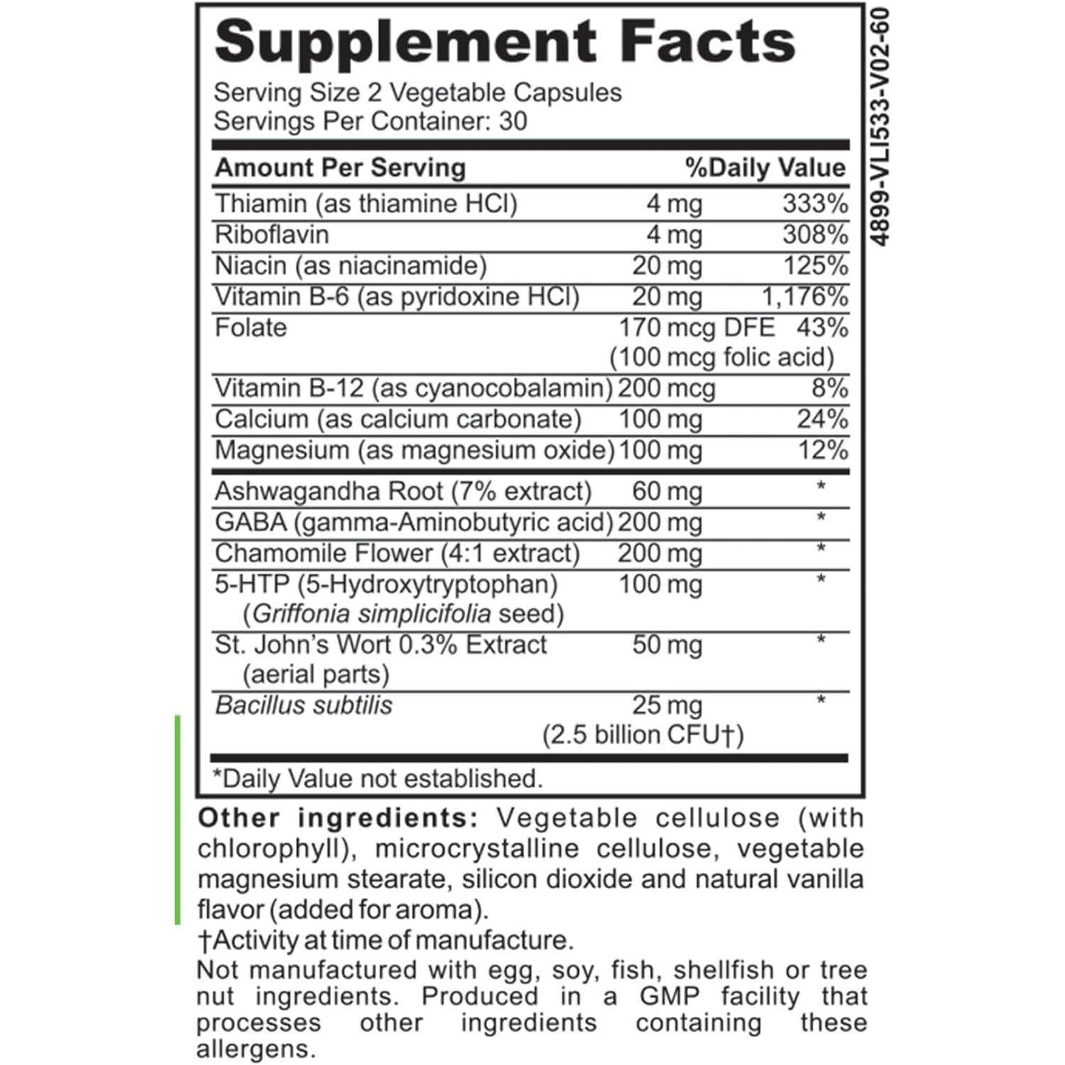 Drformulas Mood Boost Probiotics with Stress B Complex Vitamins for Kids, Women, Men 60 Count