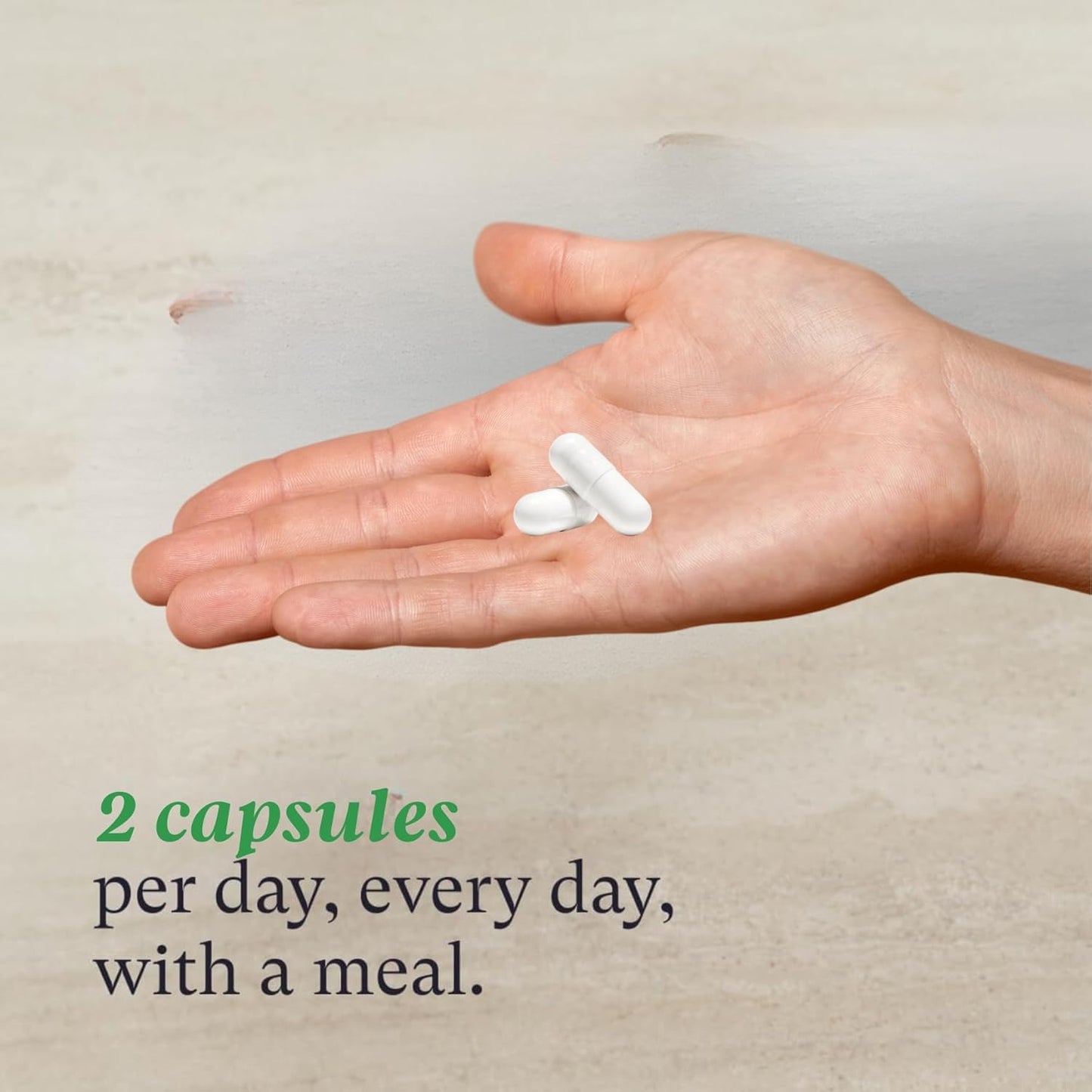 Gray Hair Rescind with Catalase - Antiaging Hair, Skin and Nails Vitamins, Pantothenic Acid, Folic Acid 400Mcg, Biotin 300Mcg