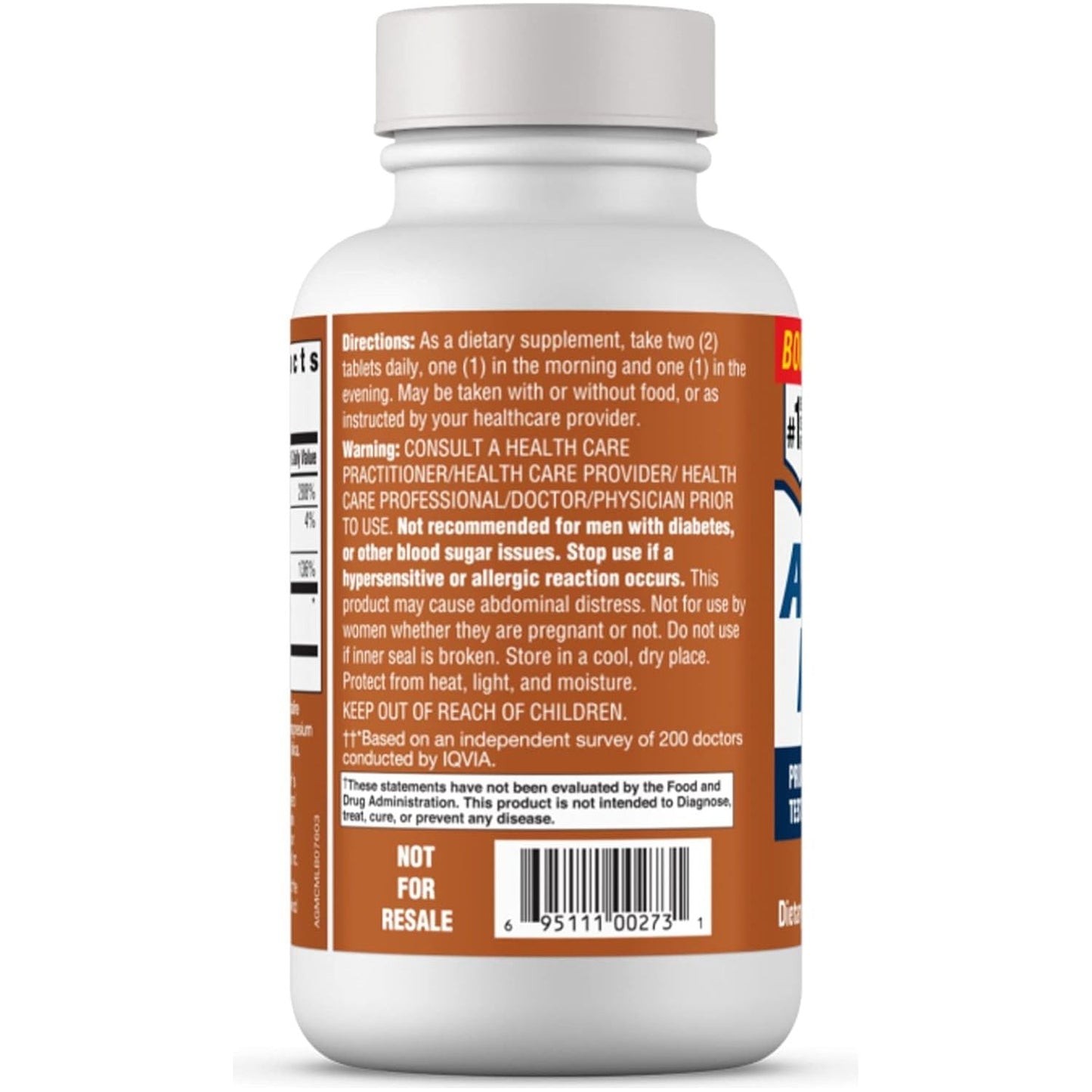 Free Testosterone Booster Supplement for Men, 76 Tablets