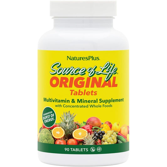Natures plus Source of Life Men Multivitamin - Natural Energy Production & Overall Wellbeing for Men - 30 Servings