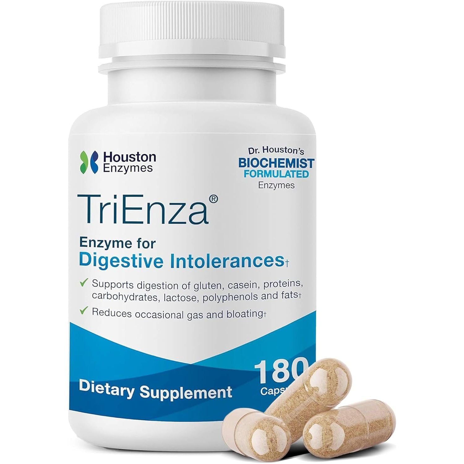 – Trienza –  Broad-Spectrum Enzymes for Digestive Intolerances - 180 Capsules
