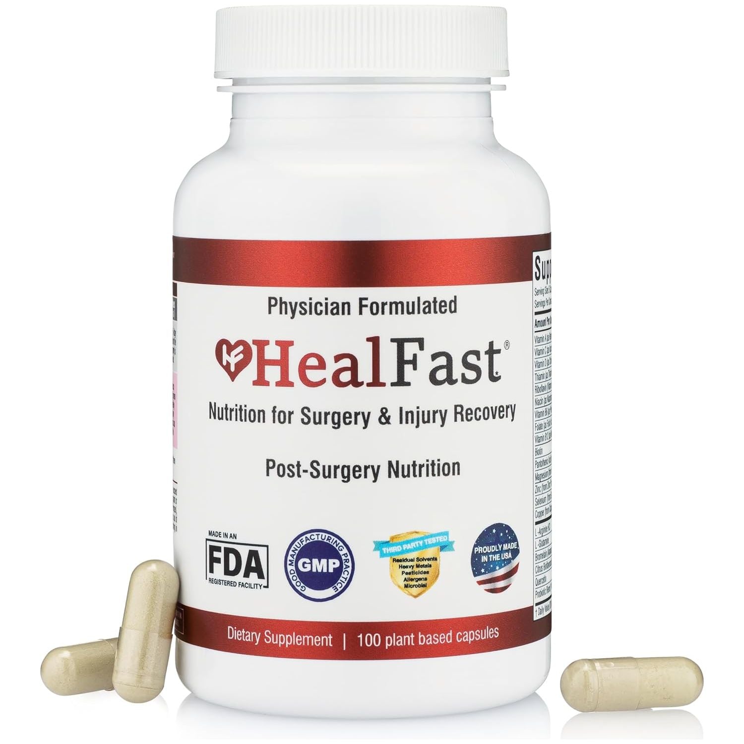 Post Surgery & Injury Recovery Supplement (Post-Op) - Supports Healing Optimization for Surgery, Wounds, Scar Treatment & Bruising