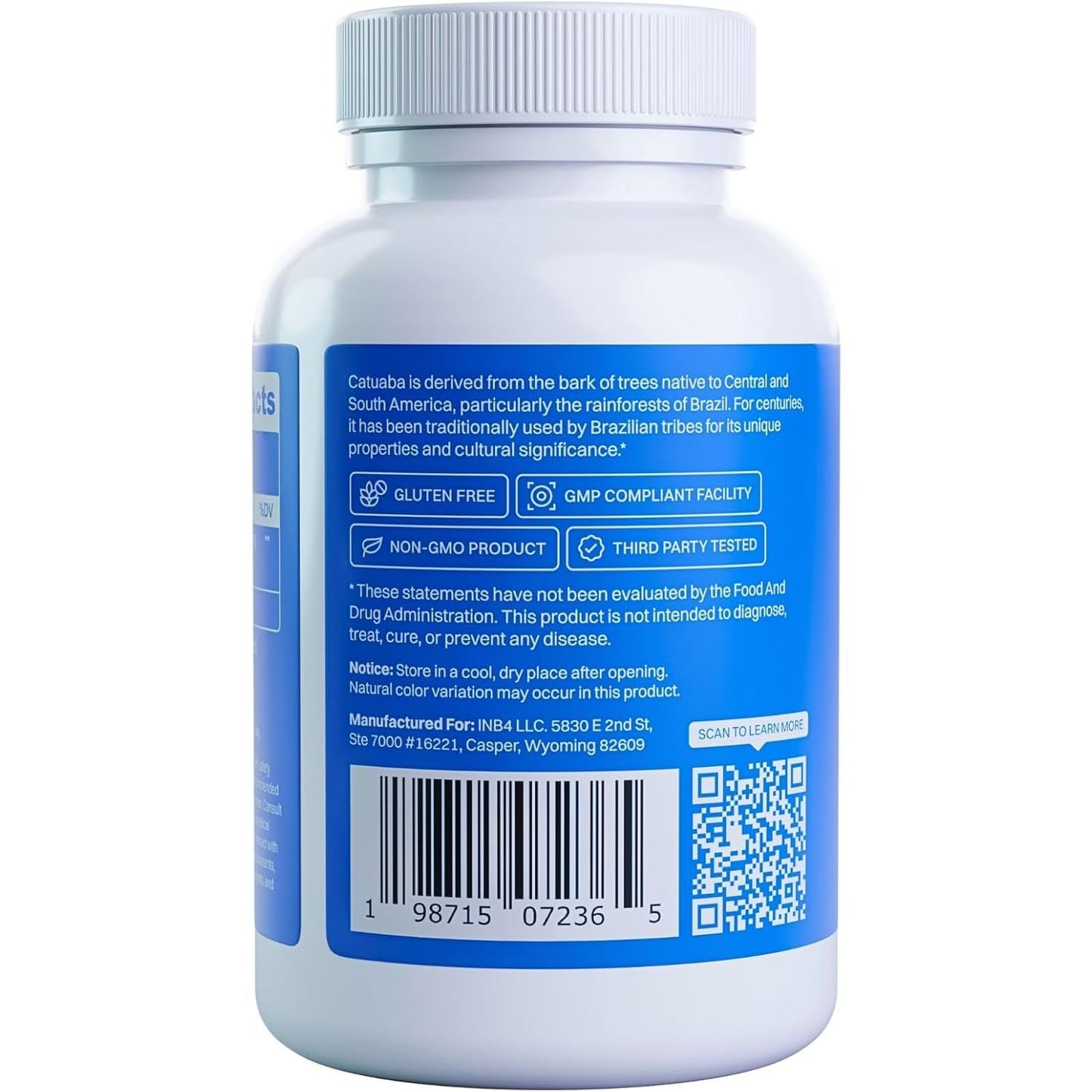 Catuapure (Catuaba Bark Extract) | 1200Mg | 90 Capsules | Erythroxylum Catuaba