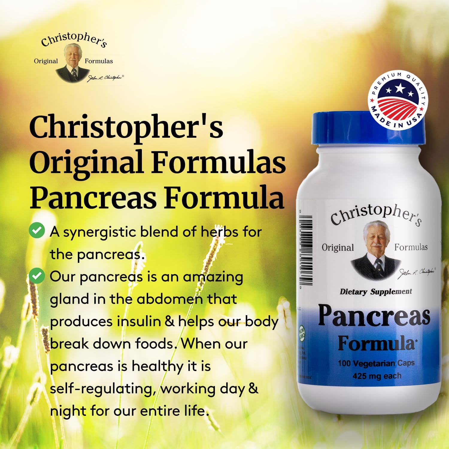 Christopher'S Original Formulas Pancreas Formula - Pancreas Cleanse Detox & Repair