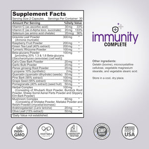 Immunity Complete - 20-In-1 Immune System Booster Formula 60Count