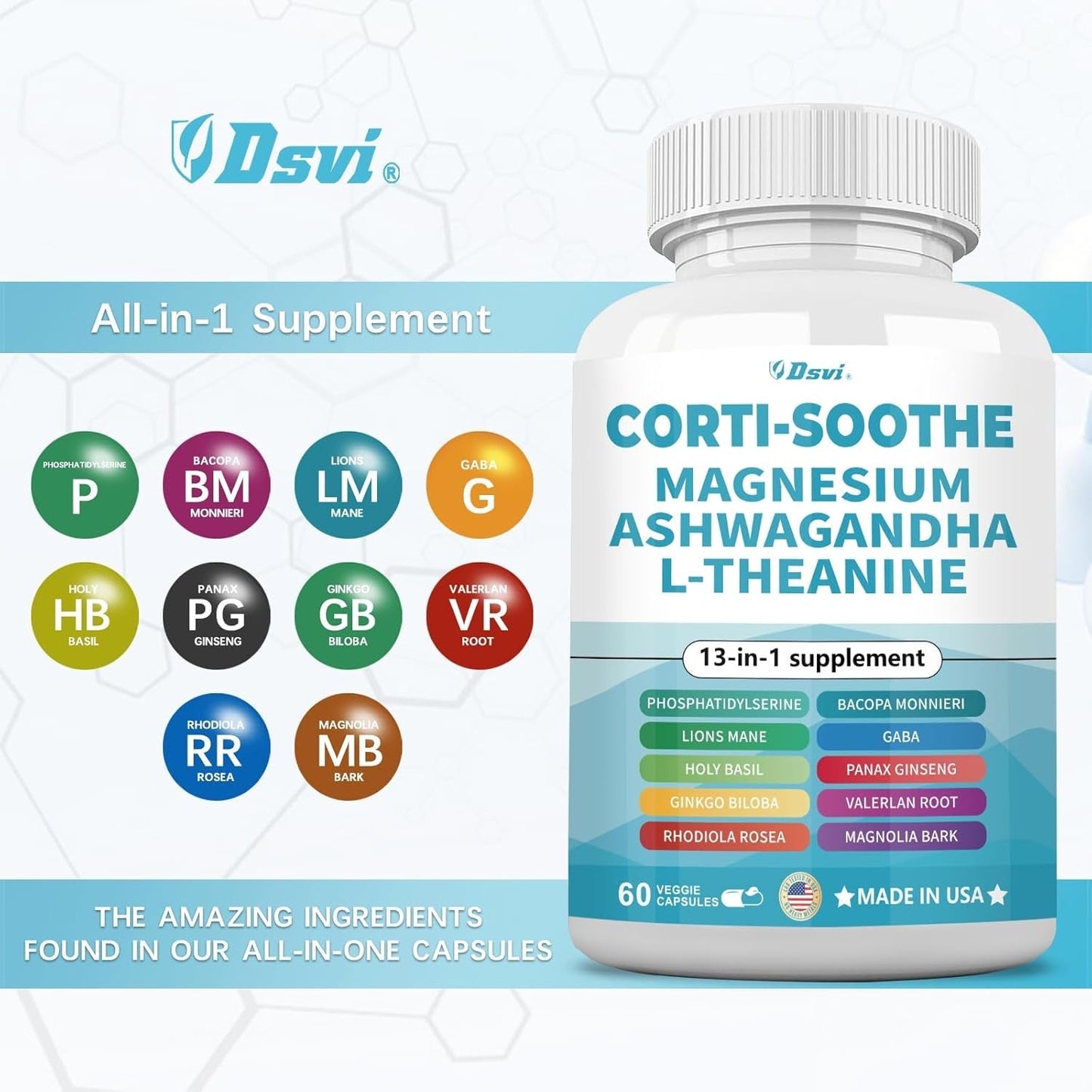 Corti-Soothe-Cortisol Supplement 60 Capsules