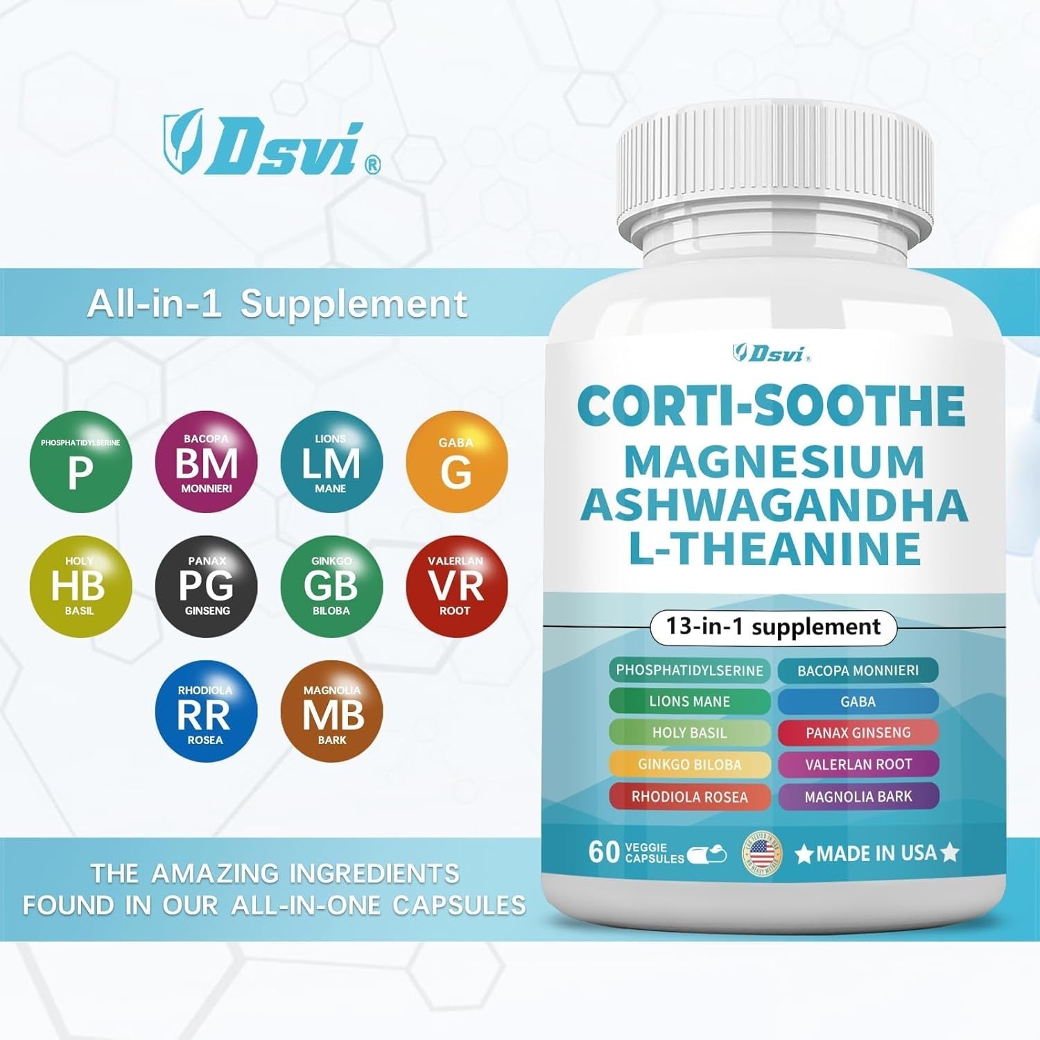 Corti-Soothe-Cortisol Supplement 60 Capsules