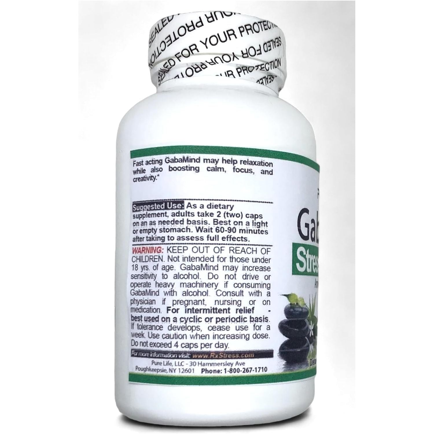 Purelife Gabamind –  Original Formula. GMO Free and Vegetarian (90 Capsules)