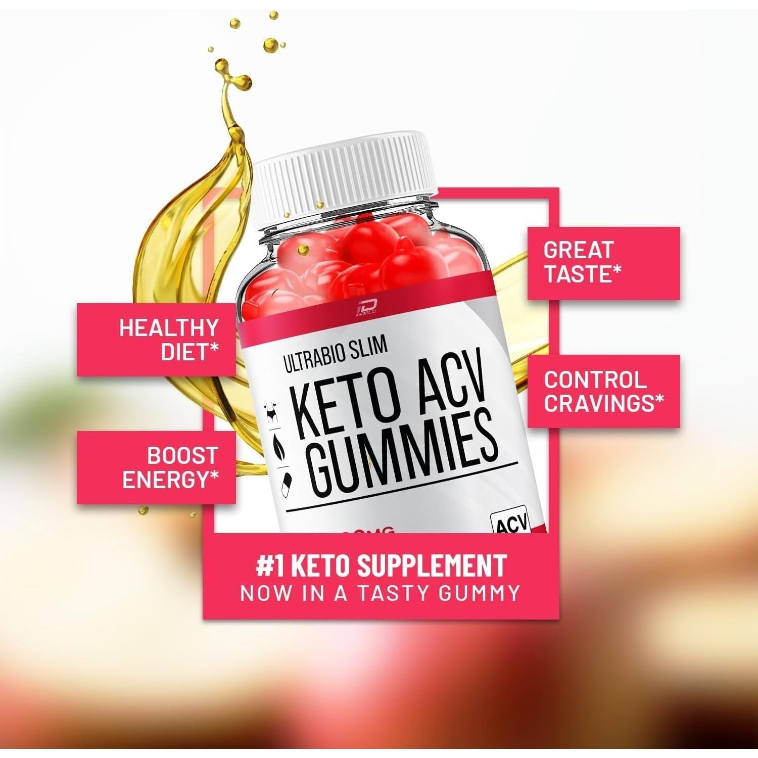 Ultra Bio Slim Keto plus ACV Gummies Dietary Supplement (60 Gummies)