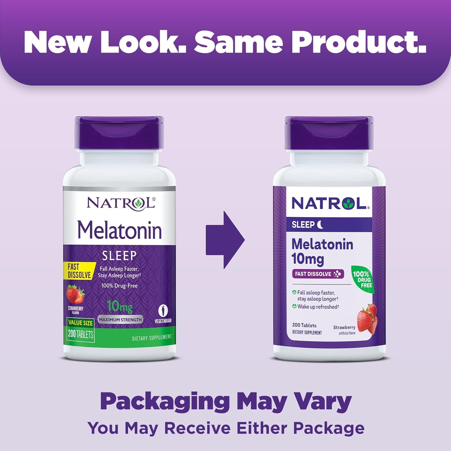 Natrol Fast Dissolve Melatonin 10 Mg, Melatonin Supplements 200 Day Supply