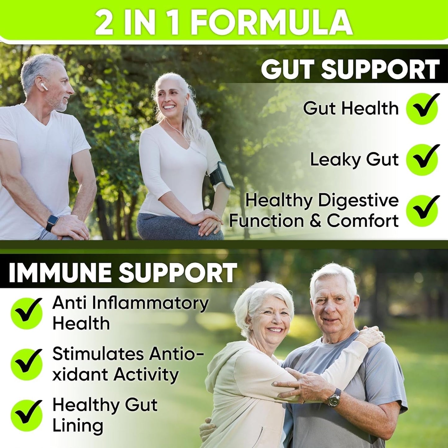 Complete Gut Health with Probiotic, Prebiotic, Postbiotic & Digestive Enzymes