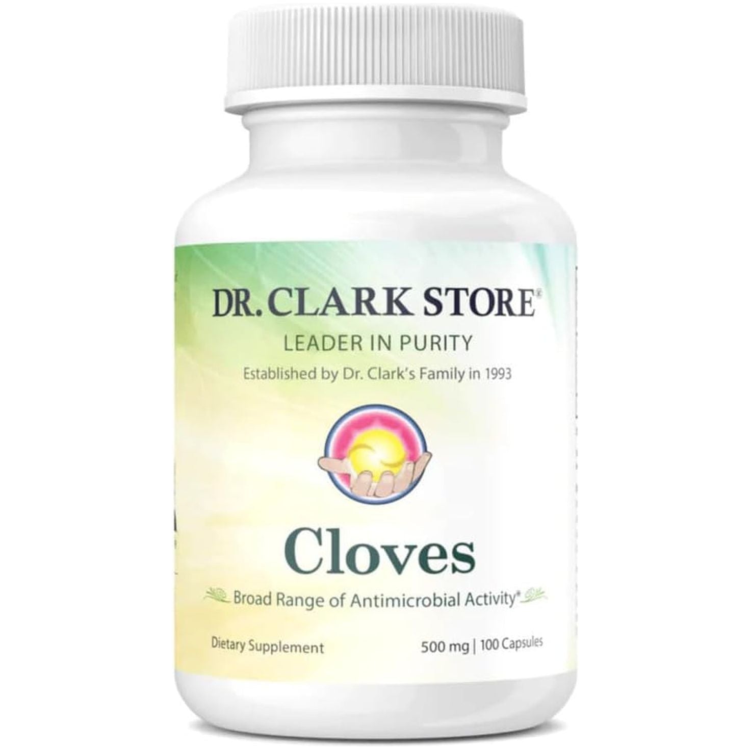 Dr Clark Cloves Healthcare Supplement - Natural Digestive Health, 500 Mg, 100 Pure Gelatin Capsules