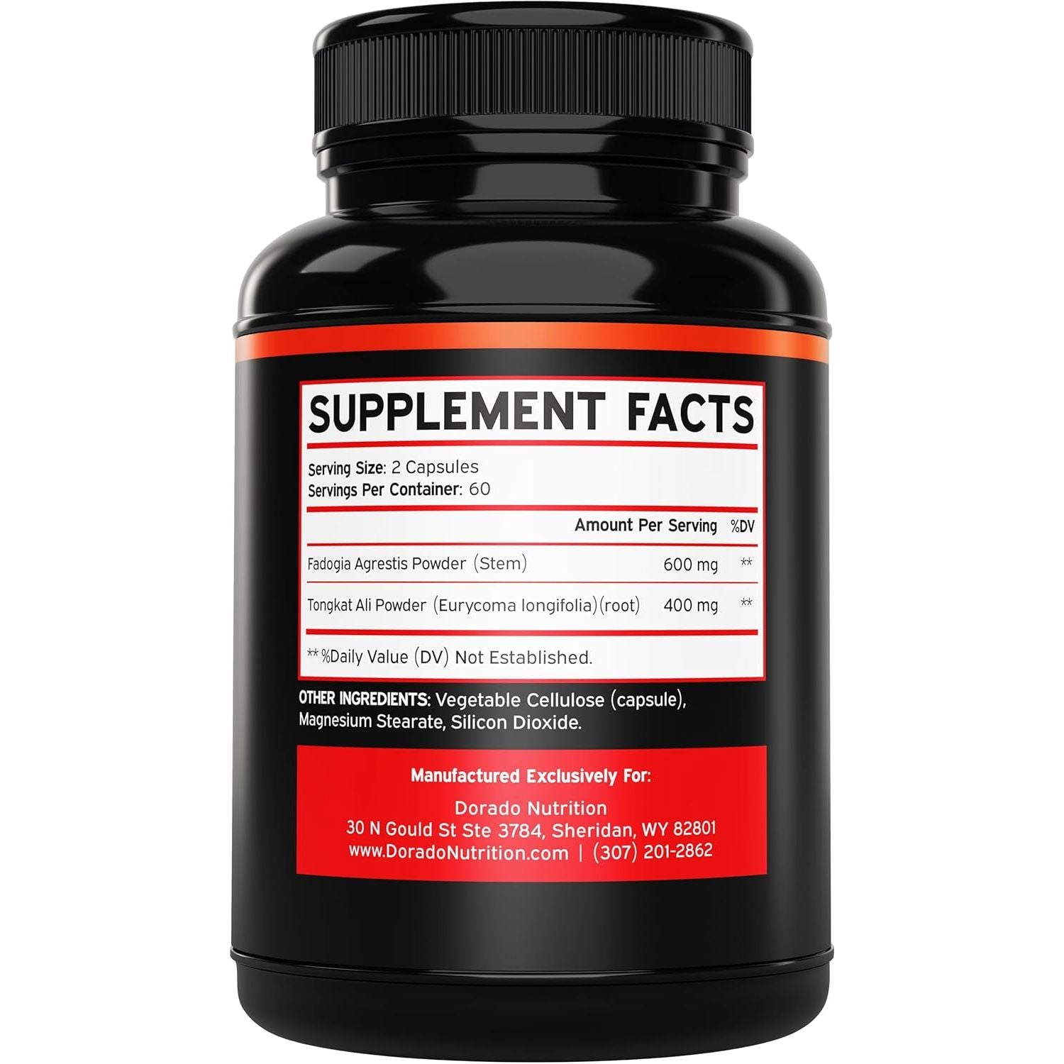 Fadogia Agrestis and Tongkat Ali Supplement Performance Blend (120 Capsules)