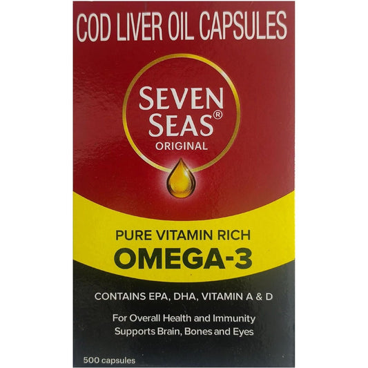 Seven Seas Cod Liver Fish Oil 500 Capsules