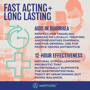 WELMATE Saccharomyces Boulardii | Daily Probiotic Supplement | 10 Billion CFU 200 Veggie Capsules