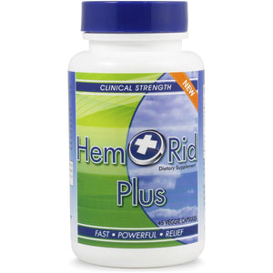 Hemrid plus Advanced Herbal Comfort Formula - Proudly Made in the USA - 45  Capsules