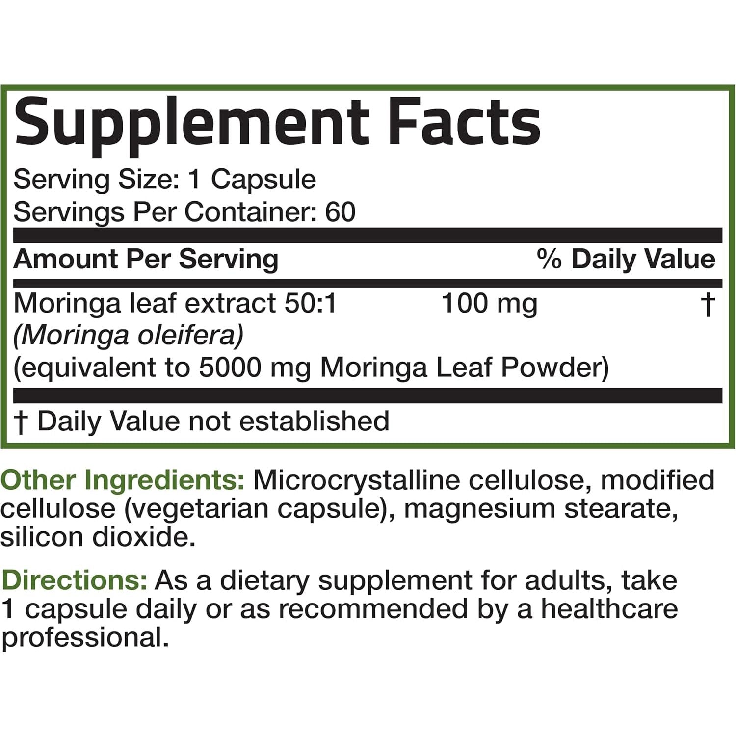 Bronson Morgina Extra Strength Complete Green Superfood, Non-Gmo, 60 Vegetarian Capsules