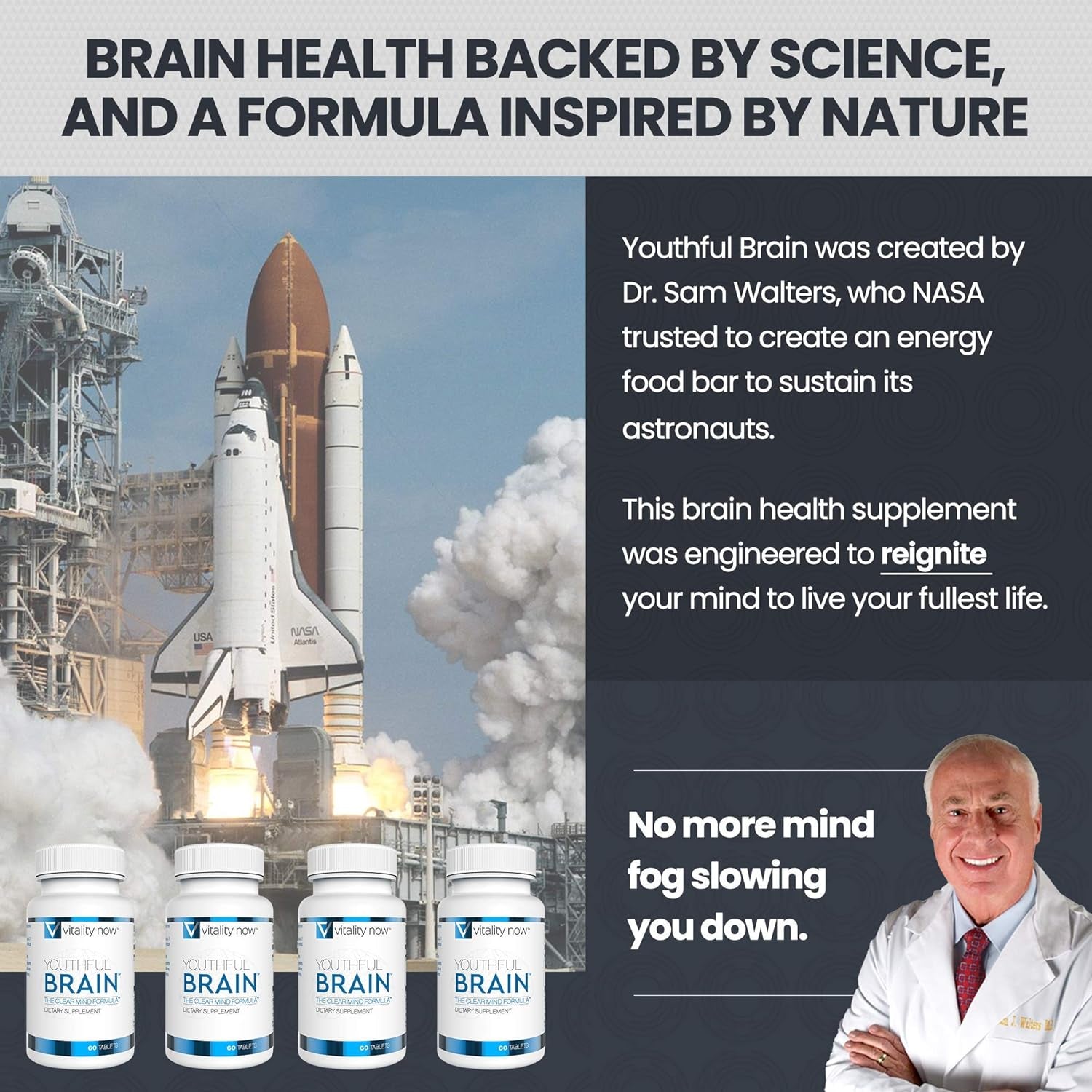 Youthful Brain | Memory & Brain Health Support Supplement - 30-Day Supply (60 Count)