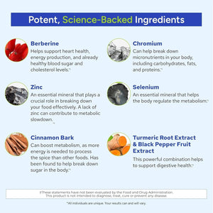 Gundry MD® Metabolic Advanced Nutrient Blend with Berberine to Support Healthy Metabolism, 120 Count