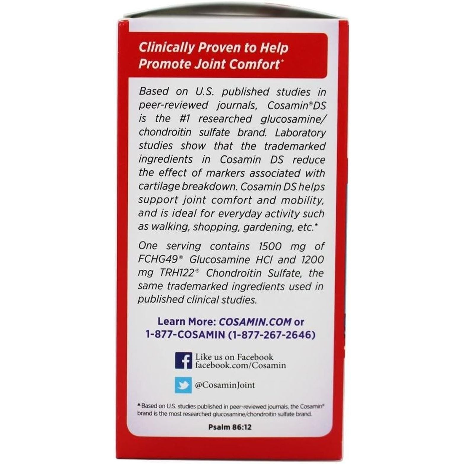 Cosamin DS for Joint Health Dietary Supplement, 210 Capsules