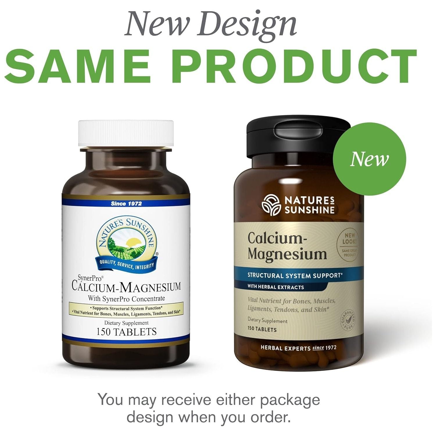 Nature'S Sunshine Calcium-Magnesium, Synerpro, 150 Tablets