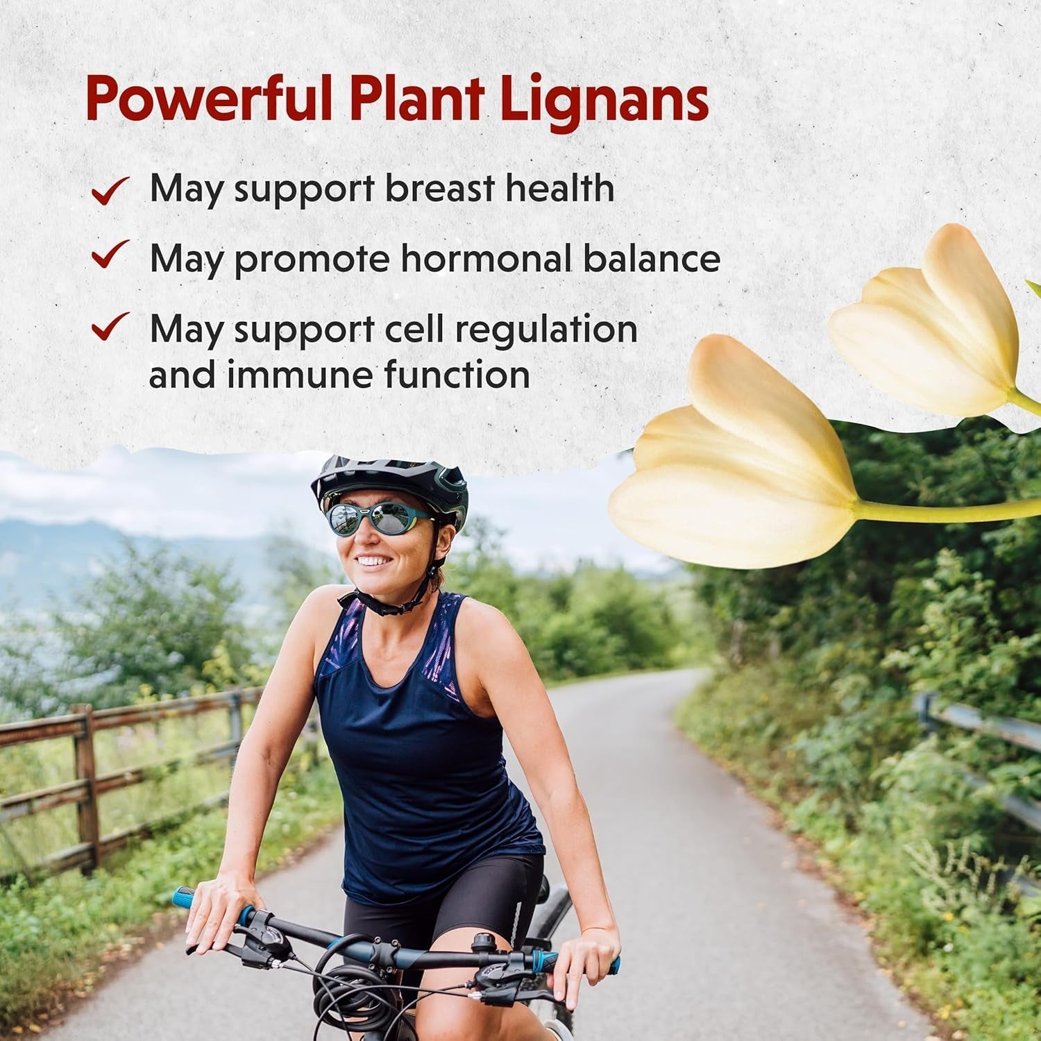 Brevail Plant Lignan Extract Capsules, Proactive Breast Health Supplement for Healthy Estrogen Balance and PMS Mood Support Pills, 30 Count