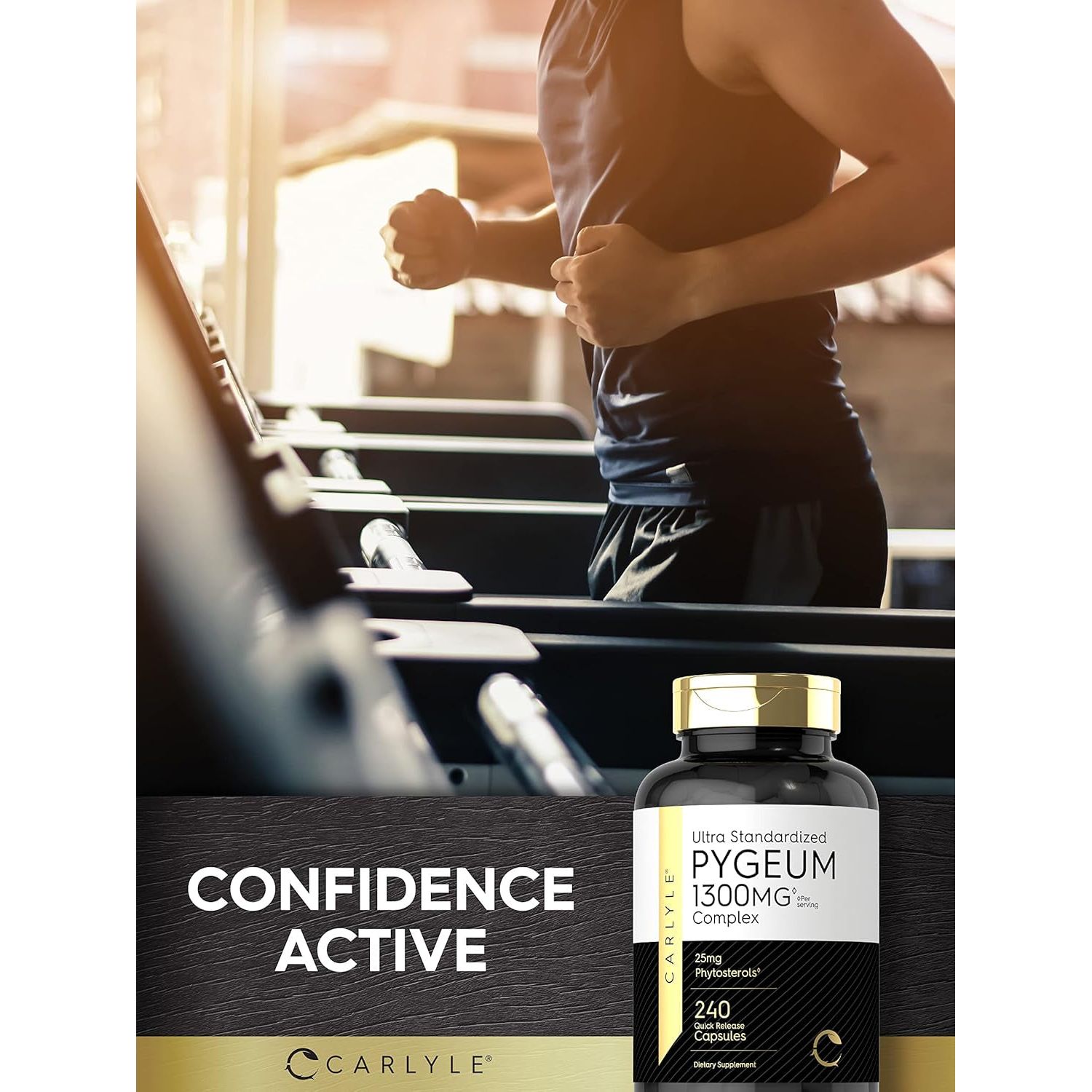 Carlyle Pygeum Supplement | Africanum Bark Extract Supplement (1300Mg/240 Capsules)