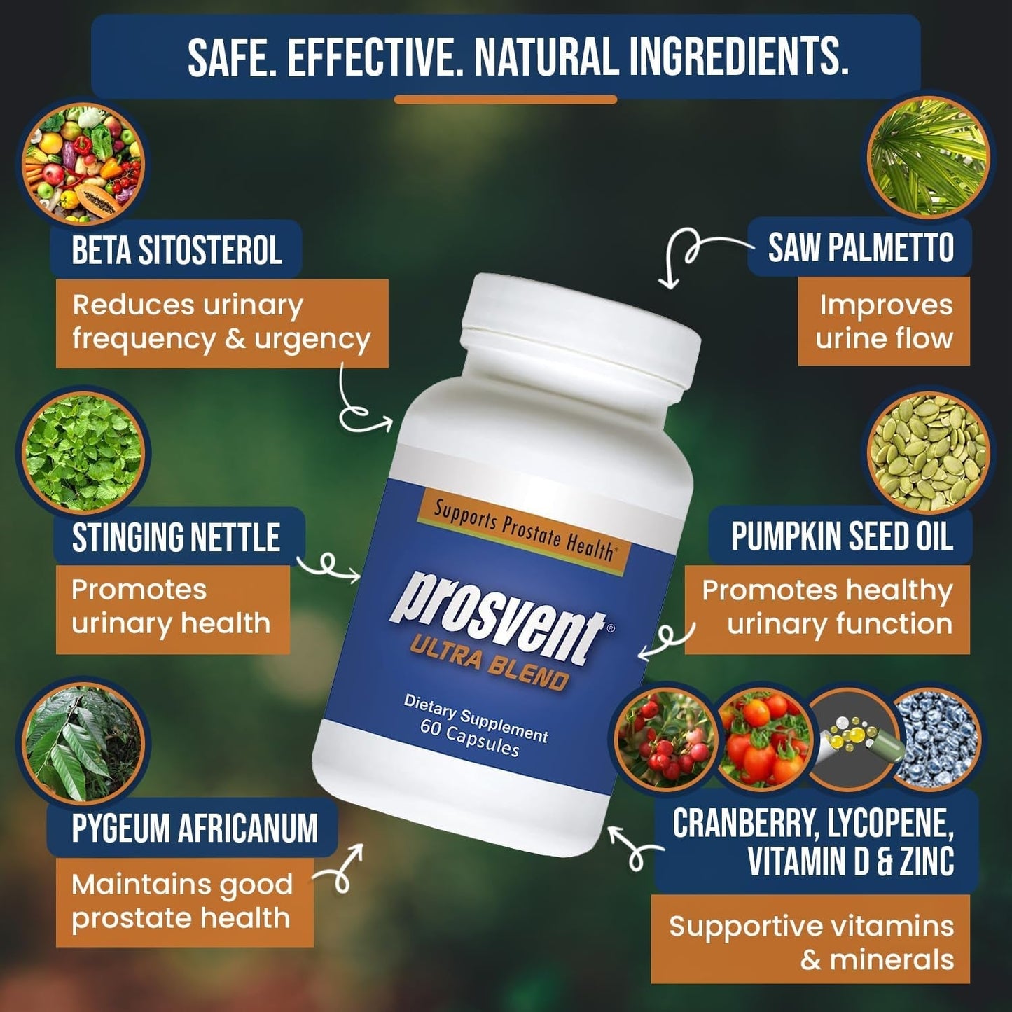 Advanced Prostate Support Ultra to Ease Urinary Frequency & Urgency (60 Count)