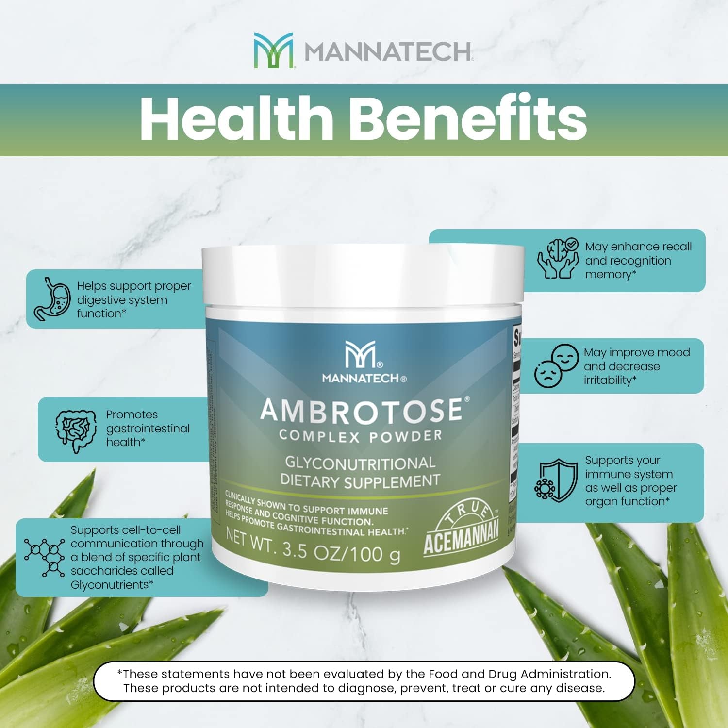 Mannatech Ambrotose Complex Immune Support Supplement 25 Days Supply