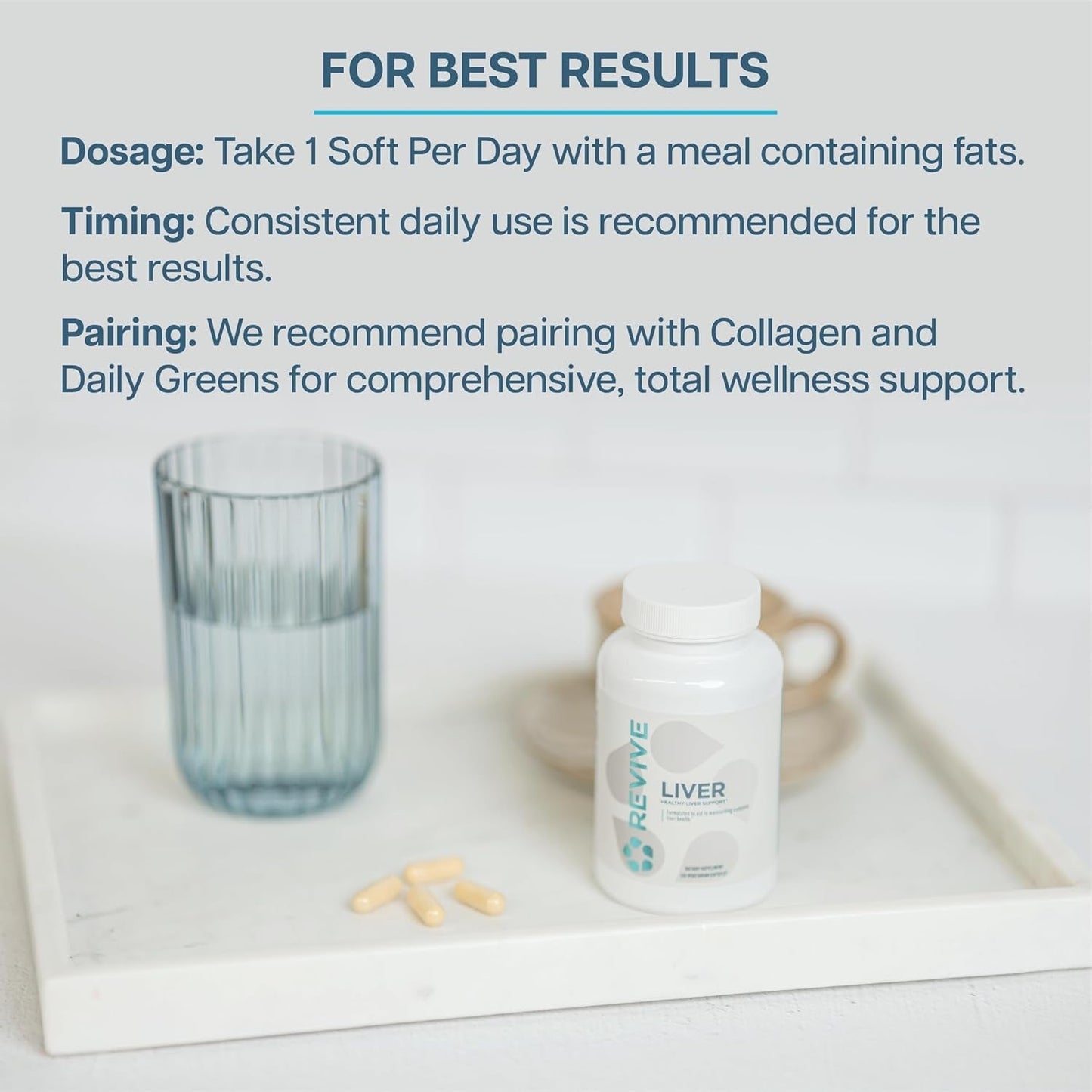 Revive MD Natural Liver Cleanse, Detox, & Repair Pills, Liver Health Support Formula - 120 Capsules