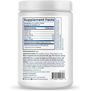 Nativepath Hydrolyzed Type 1 & 3 Collagen Powder for Skin, Hair, Nails - 8.8 Oz (25 Servings)