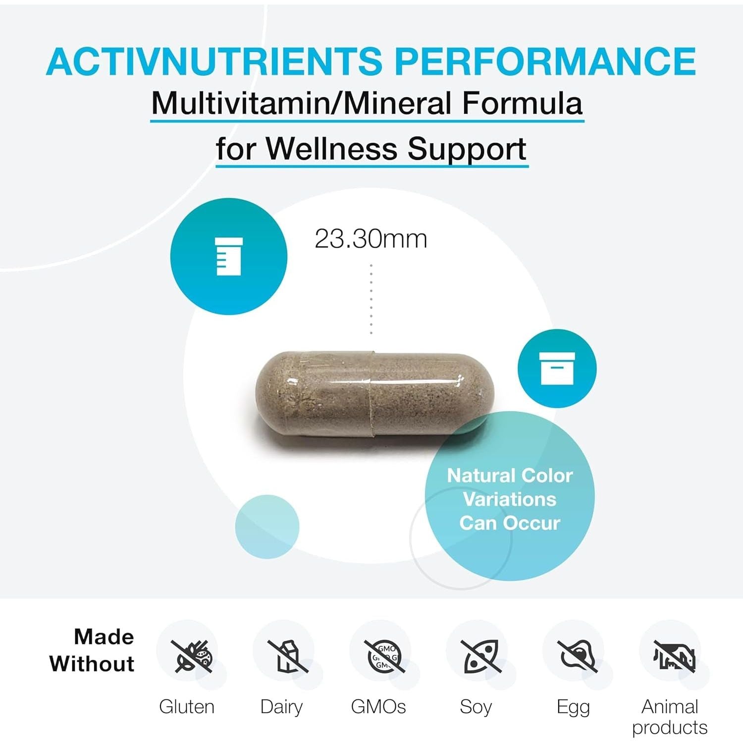 XYMOGEN Activnutrients Performance - Multivitamin/Multimineral for Energy Support (120 Capsules)
