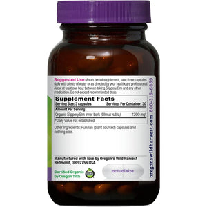 Oregon'S Wild Harvest Slippery Elm Organic Capsules, 90 Count