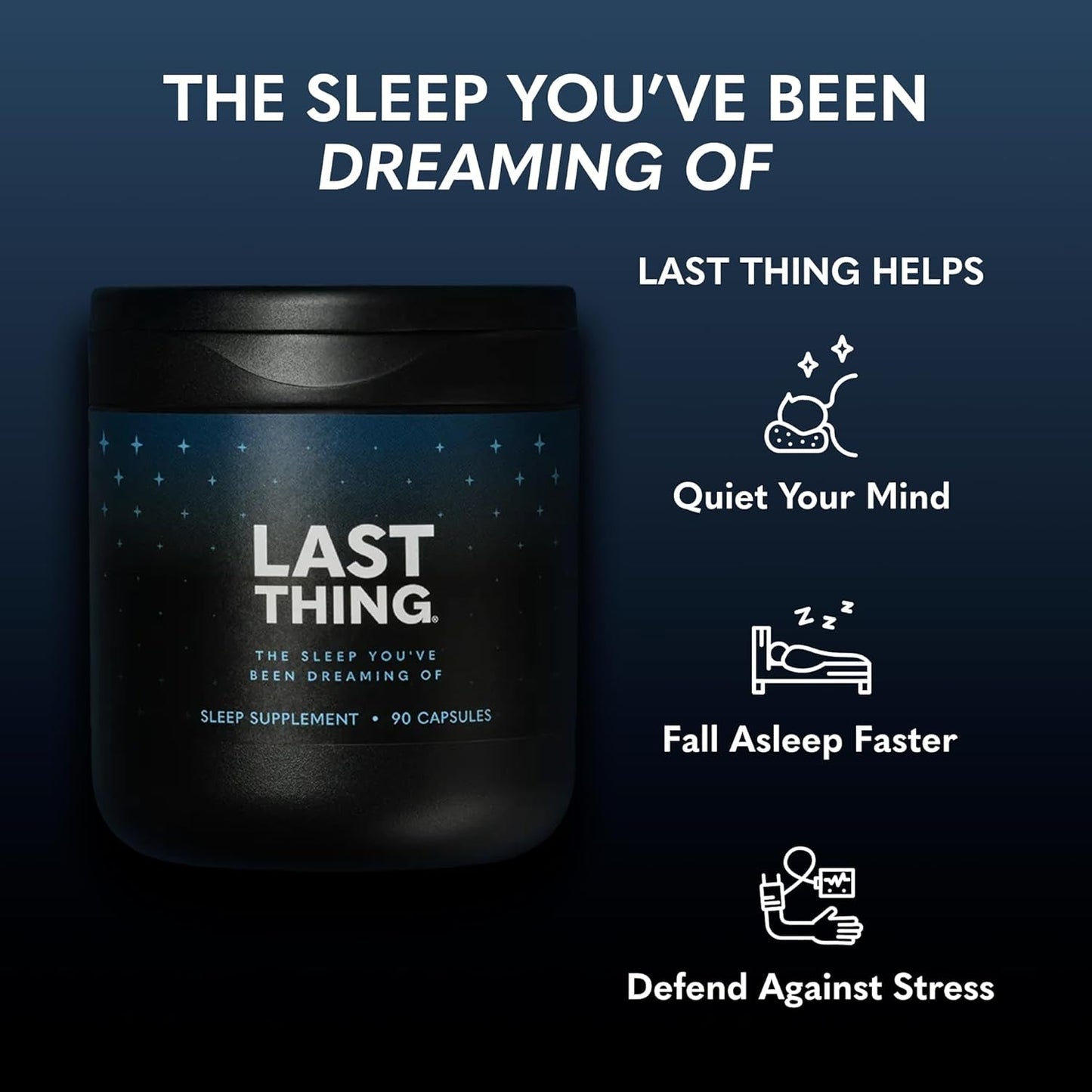 Bodi Last Thing Complete Sleep & Night Time Stress Defense Supplement 90 Capsules