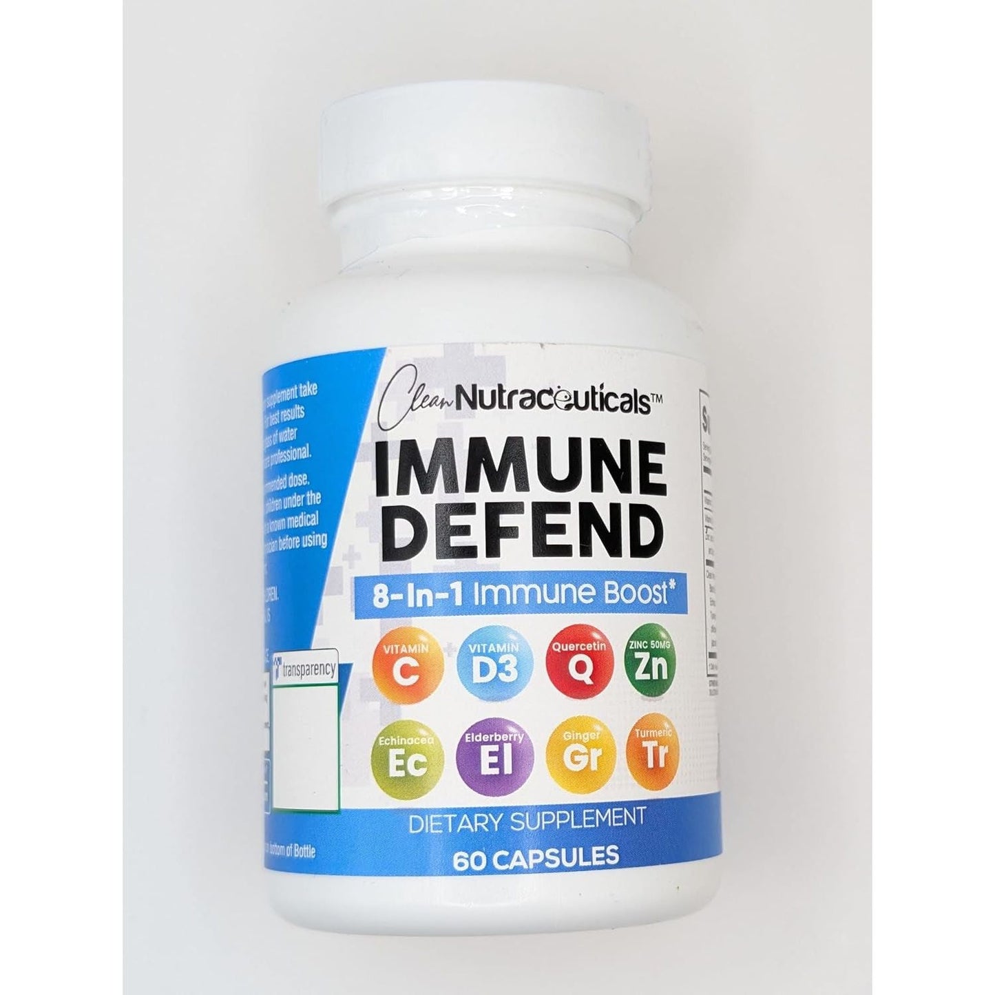 Clean Nutraceuticals Immune Defense Support Supplement - 60 Count