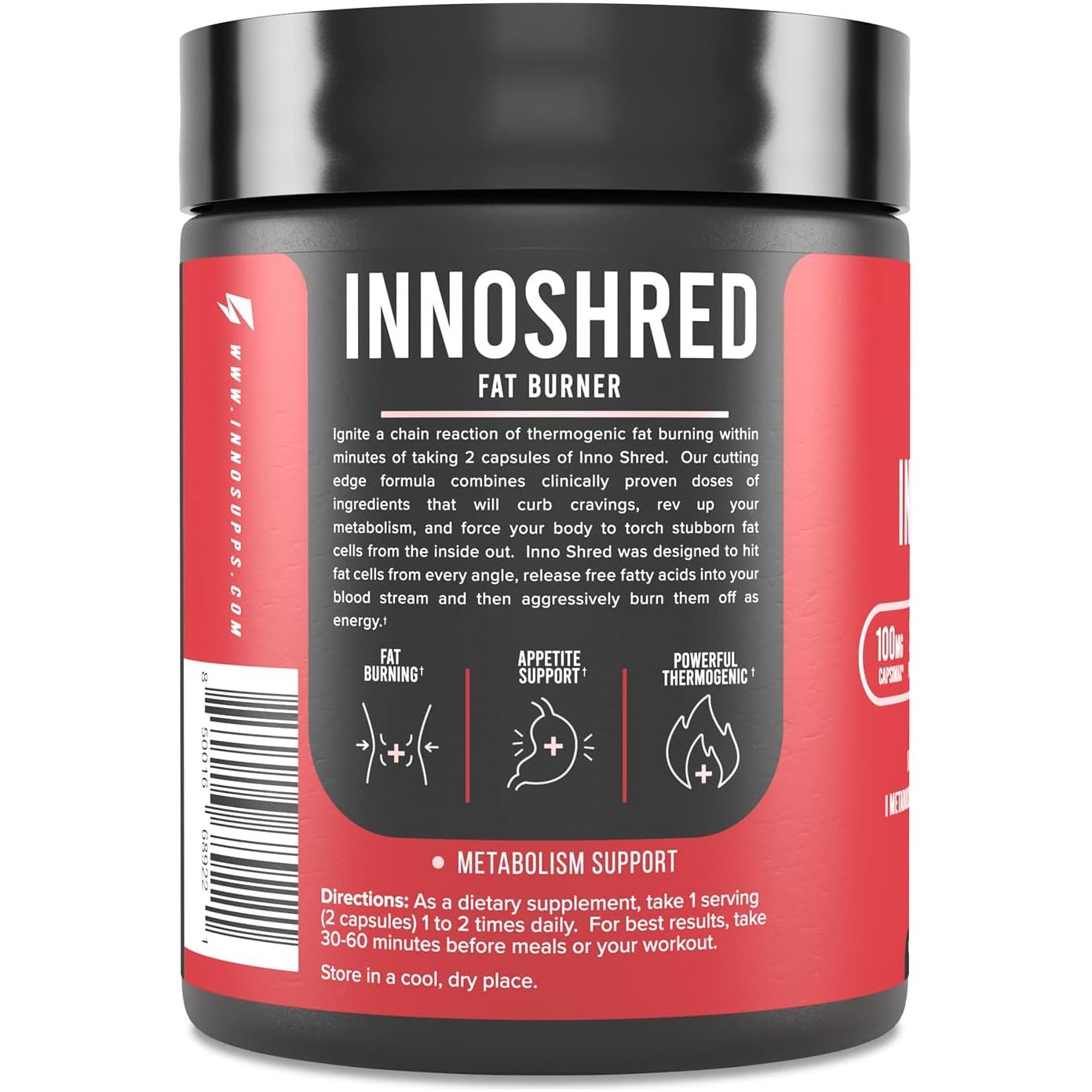 Inno Shred Fat Burner for Men and Women (60 Capsules) (With Stimulant)