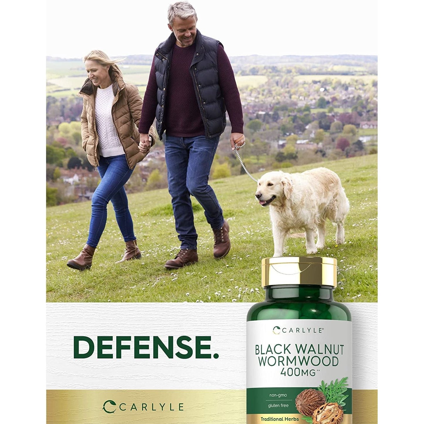 Carlyle Black Walnut Wormwood | 120 Capsules | Herbal Complex | Non-Gmo, Gluten Free