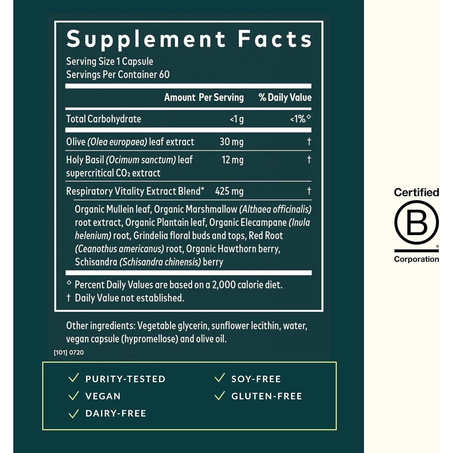 Gaia Herbs Mighty Lungs - Lung Support Supplement to Help Maintain Overall Lung & Respiratory Health (30-Day Supply)