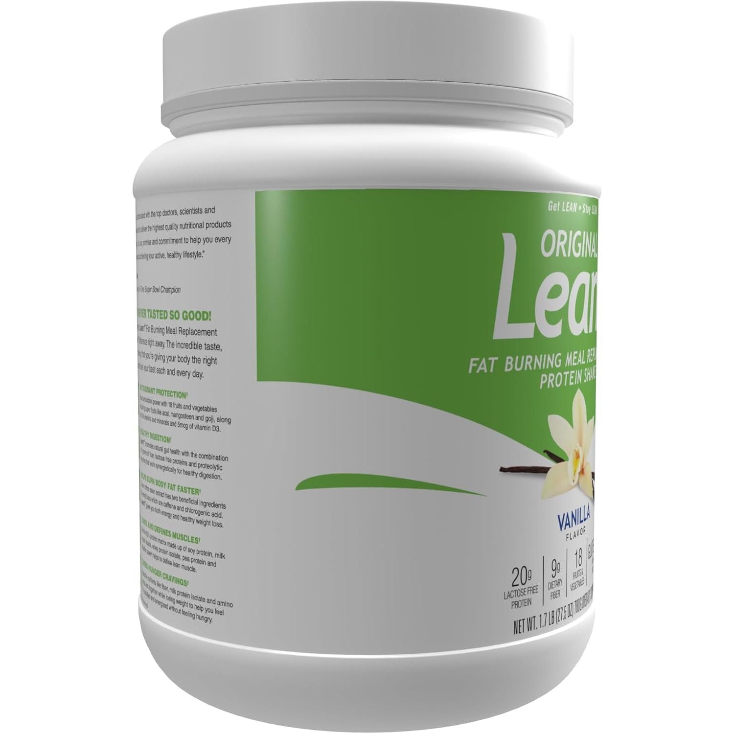 Original Lean1, Meal Replacement Shake, Vanilla Flavor