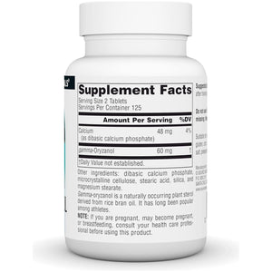 Source Naturals Gamma Oryzanol, Athletic Series Dietary Supplement, 30 MG - 250 Tablets