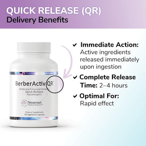 Tesseract Medical Research Berberactiv-Qr | Supports Liver Health, Hypoallergenic, 350Mg, 90 Vegetarian Capsules