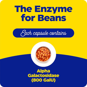 Enzymedica, Bean Assist, Fast-Acting Digestive Enzymes for Gas and Bloating, 30 Capsules