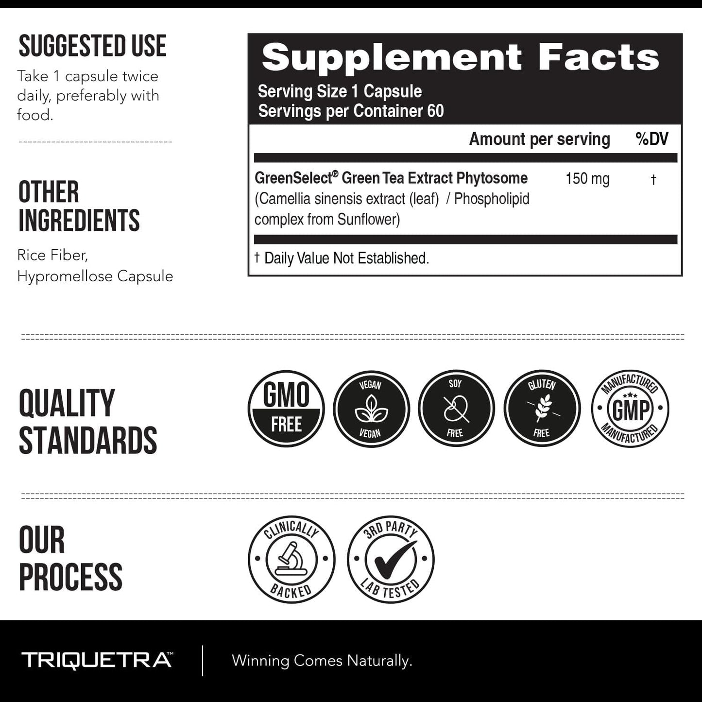 Soactive Green Tea Extract - Supports Metabolism & Weight Management - 60 Capsules