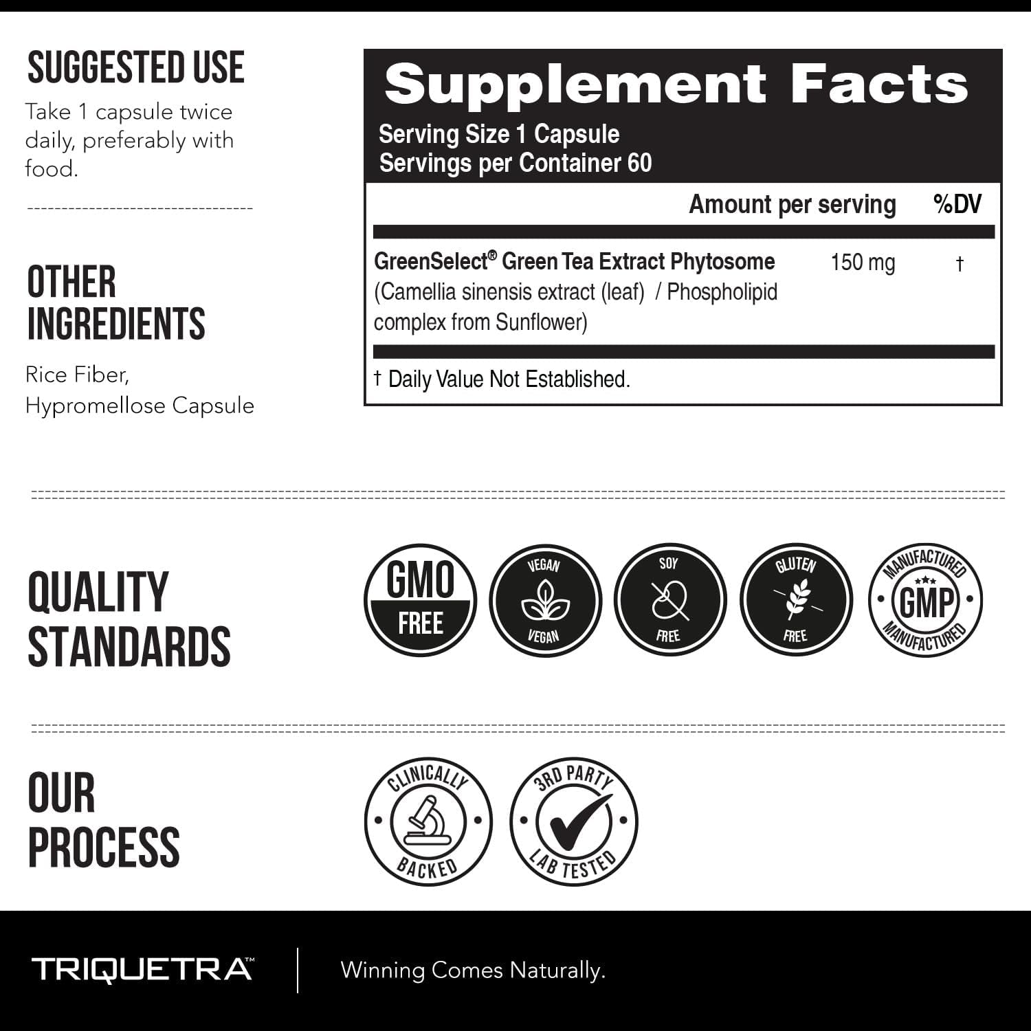 Soactive Green Tea Extract - Supports Metabolism & Weight Management - 60 Capsules