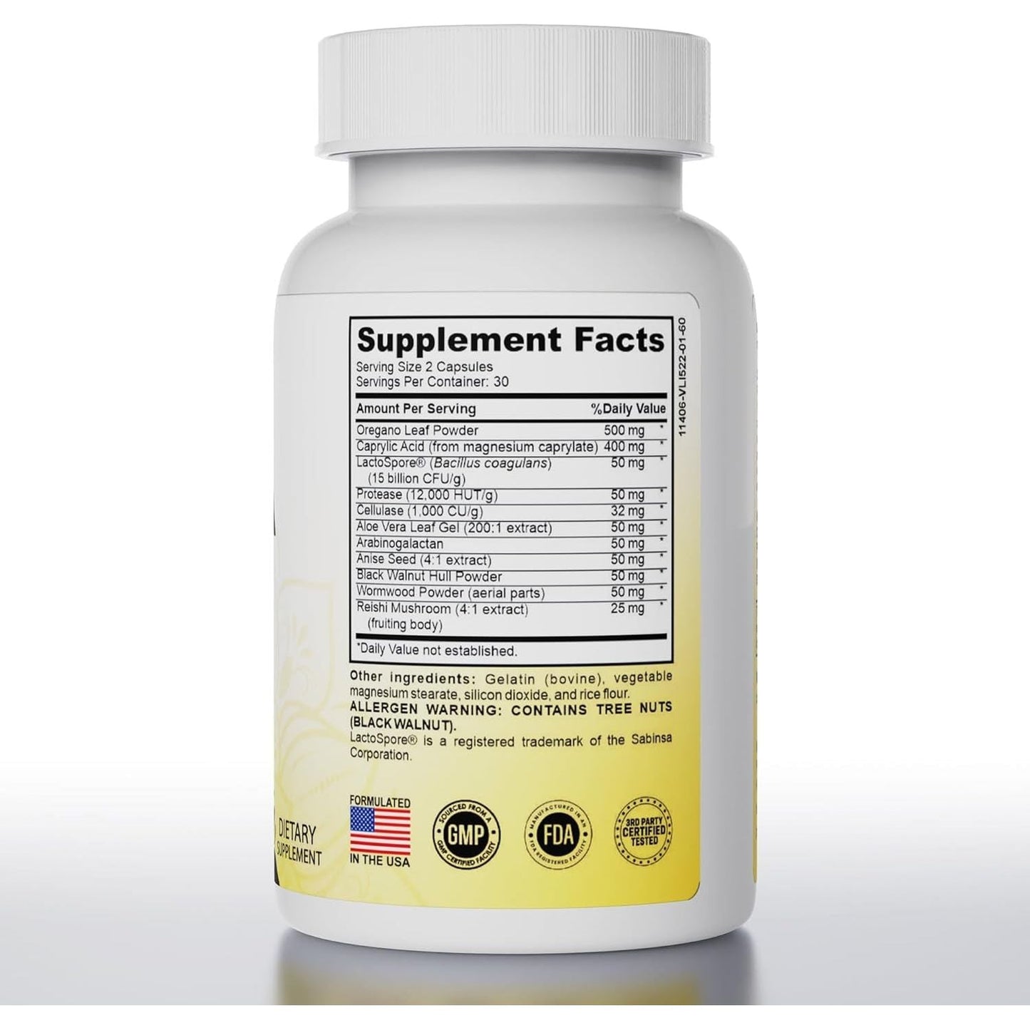 Candida Cleanse - Gut & Colon Support (60 Capsules)