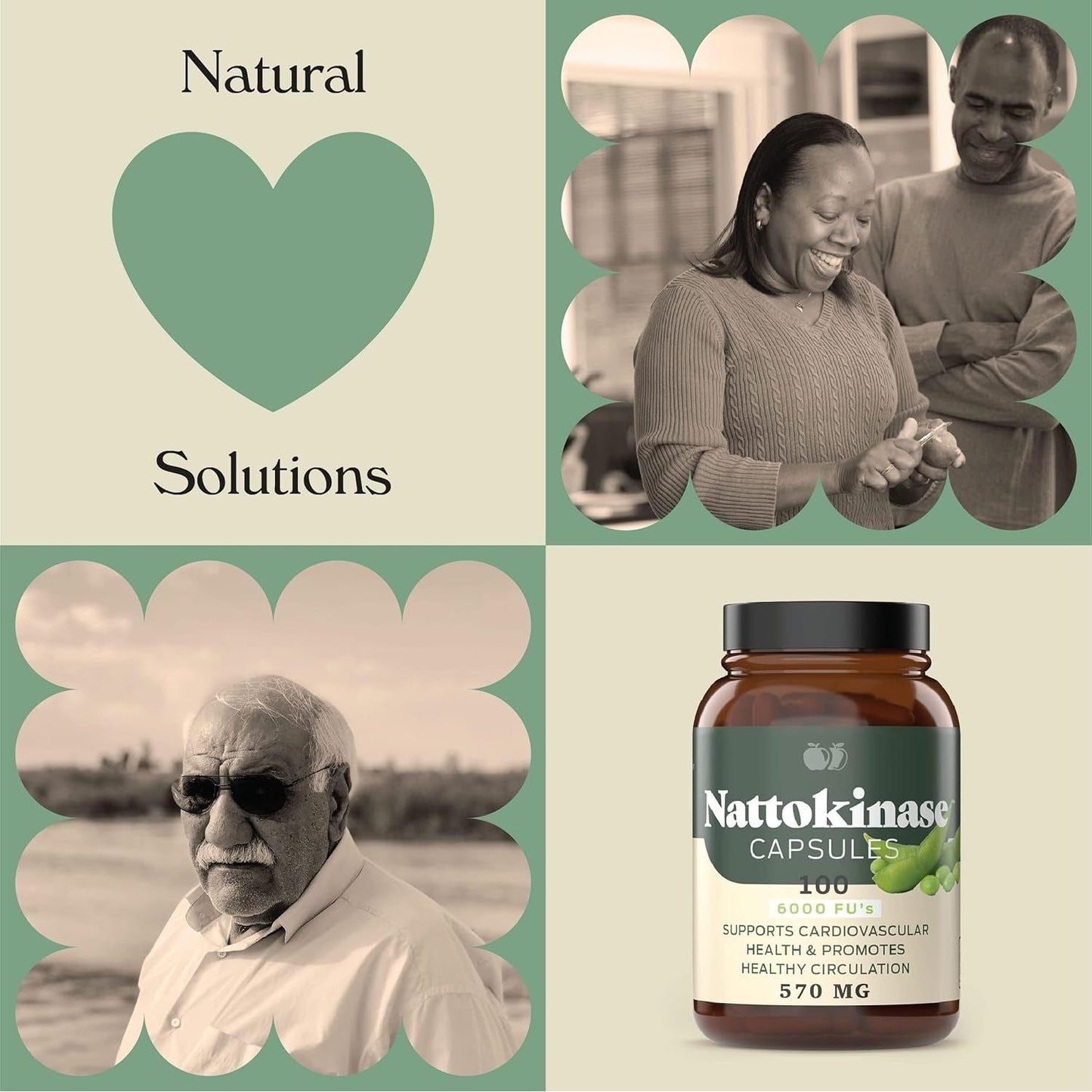 Complete Natural Products Nattokinase Capsules - 100 Count 570Mg 6000Fu'S