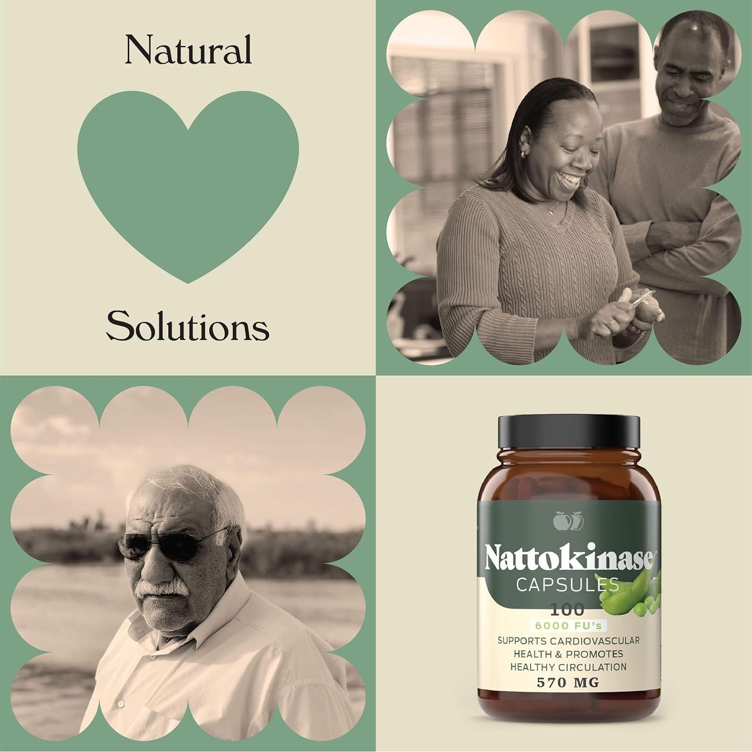 Complete Natural Products Nattokinase Capsules - 100 Count 570Mg 6000Fu'S